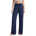 ODODOS Women's Wide Leg Palazzo Lounge Pants with Pockets Light Weight Loose Comfy Casual Pajama Pants-26/28/30"/32" Inseam