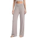 ODODOS Women's Wide Leg Palazzo Lounge Pants with Pockets Light Weight Loose Comfy Casual Pajama Pants-26/28/30"/32" Inseam