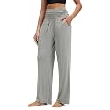 ODODOS Women's Wide Leg Palazzo Lounge Pants with Pockets Light Weight Loose Comfy Casual Pajama Pants-26/28/30"/32" Inseam