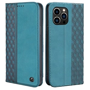 wallet case for iphone 13 pro max 67 inch - strong magnetic pu leather folio flip case with card holder kickstand protective phone cover - green