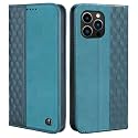 Wallet Case for iPhone 13 Pro Max 6.7 inch - [Strong Magnetic] PU Leather Folio Flip Case with Card Holder Kickstand Protective Phone Cover - Green