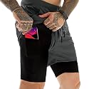 OEBLD Mens Athletic Shorts 2-in-1 Gym Workout