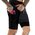 OEBLD Mens Athletic Shorts 2-in-1 Gym Workout