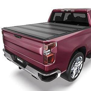OEDRO Low-Profile Quad-Fold Tonneau Cover Fit for