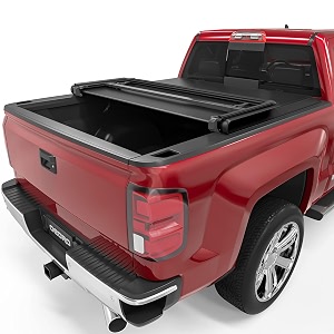 OEDRO Soft Quad-Fold Tonneau Cover Fit for