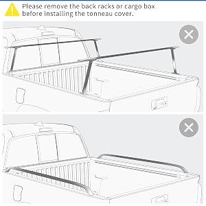 OEDRO Soft Trifold Truck Bed Tonneau Cover