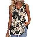 OFEEFAN Womens Tank Tops 2025 Flowy Peplum Tops for Women Dressy Sleeveless V Neck Babydoll Tank Tops