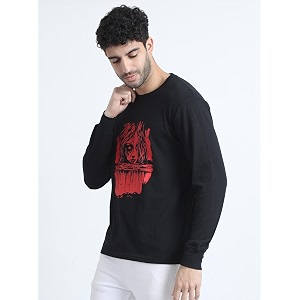 OFFENDERS Mens Exclusive Graphic Printed Round Neck