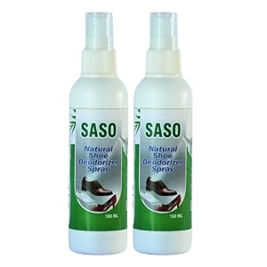 saso natural shoe deodorizer spray 200ml  pack of 2100 chemical-free amp anti-bacterial  odor eliminator amp freshener for sneakers sports amp leather shoes  long-lasting amp eco-friendly