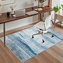 Office Chair Mat for Hardwood Floor, 48"x36" Easy Glide Computer Chair Mat Protector for Rolling Chair Under Desk Rug Nonslip Backing, Machine Wash