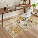 Office Chair Mat for Hardwood Floor, 48"x36" Easy Glide Computer Chair Mat Protector for Rolling Chair Under Desk Rug Nonslip Backing, Machine Wash