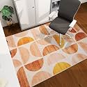 Office Chair Mat for Hardwood Floor, 60"x45" Easy Glide Computer Desk Mat Protector for Rolling Chair Under Desk Rug Nonslip Backing, Machine Wash, (Modern)