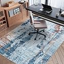 Office Chair Mat for Hardwood Floor, 60"x45" Easy Glide Computer Chair Mat Protector for Rolling Chair Under Desk Rug Nonslip Backing, Machine Wash