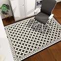 Office Chair Mat for Hardwood Floor, 60"x45" Easy Glide Computer Desk Mat Protector for Rolling Chair Under Desk Rug Nonslip Backing, Machine Wash, (Modern)