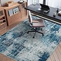 Office Chair Mat for Hardwood Floor, 60"x45" Easy Glide Computer Chair Mat Protector for Rolling Chair Under Desk Rug Nonslip Backing, Machine Wash