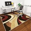 Office Chair Mat for Hardwood Floor, 72"x48" Easy Glide Computer Desk Mat Protector for Rolling Chair Under Desk Rug Nonslip Backing, Machine Wash, (Modern)