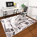 Office Chair Mat for Hardwood Floor, 72"x48" Easy Glide Computer Desk Mat Protector for Rolling Chair Under Desk Rug Nonslip Backing, Machine Wash, (Modern)