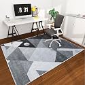 Office Chair Mat for Hardwood Floor, 72"x48" Easy Glide Computer Desk Mat Protector for Rolling Chair Under Desk Rug Nonslip Backing, Machine Wash, (Modern)