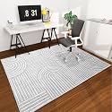 Office Chair Mat for Hardwood Floor, 72"x48" Easy Glide Computer Desk Mat Protector for Rolling Chair Under Desk Rug Nonslip Backing, Machine Wash, (Modern)