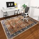 Office Chair Mat for Hardwood Floor, 72"x48" Easy Glide Computer Desk Mat Protector for Rolling Chair Under Desk Rug Nonslip Backing, Machine Wash, (Modern)