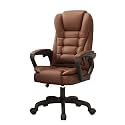 office chair Office Chair PU Leather Desk Chair for Adults Executive Office Chair with High Back and Lumbar Support Flip Armrest Adjustable Swivel Task Chair