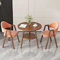 Office Reception Desk and Chair Set, Small Dining Table with Chairs, Business Coffee Leisure Table and Chair Set for Lounge, Living Room, Kitchen, Cafe, Small Spaces