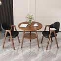 Office Reception Desk and Chair Set, Small Dining Table with Chairs, Business Coffee Leisure Table and Chair Set for Lounge, Living Room, Kitchen, Cafe, Small Spaces