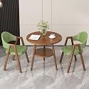 Office Reception Desk and Chair Set, Small Dining Table with Chairs, Business Coffee Leisure Table and Chair Set for Lounge, Living Room, Kitchen, Cafe, Small Spaces