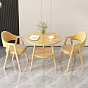 Office Reception Desk and Chair Set, Small Dining Table with Chairs, Business Coffee Leisure Table and Chair Set for Lounge, Living Room, Kitchen, Cafe, Small Spaces