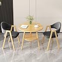 Office Reception Desk and Chair Set, Small Dining Table with Chairs, Business Coffee Leisure Table and Chair Set for Lounge, Living Room, Kitchen, Cafe, Small Spaces