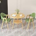 Office Reception Desk and Chair Set, Small Dining Table with Chairs, Business Coffee Leisure Table and Chair Set for Lounge, Living Room, Kitchen, Cafe, Small Spaces