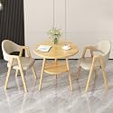 Office Reception Desk and Chair Set, Small Dining Table with Chairs, Business Coffee Leisure Table and Chair Set for Lounge, Living Room, Kitchen, Cafe, Small Spaces