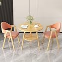 Office Reception Desk and Chair Set, Small Dining Table with Chairs, Business Coffee Leisure Table and Chair Set for Lounge, Living Room, Kitchen, Cafe, Small Spaces