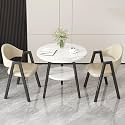 Office Reception Desk and Chair Set, Small Dining Table with Chairs, Business Coffee Leisure Table and Chair Set for Lounge, Living Room, Kitchen, Cafe, Small Spaces