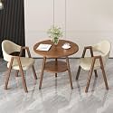 Office Reception Desk and Chair Set, Small Dining Table with Chairs, Business Coffee Leisure Table and Chair Set for Lounge, Living Room, Kitchen, Cafe, Small Spaces