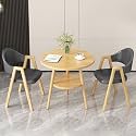 Office Reception Desk and Chair Set, Small Dining Table with Chairs, Business Coffee Leisure Table and Chair Set for Lounge, Living Room, Kitchen, Cafe, Small Spaces