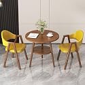 Office Reception Desk and Chair Set, Small Dining Table with Chairs, Business Coffee Leisure Table and Chair Set for Lounge, Living Room, Kitchen, Cafe, Small Spaces