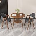 Office Reception Desk and Chair Set, Small Dining Table with Chairs, Business Coffee Leisure Table and Chair Set for Lounge, Living Room, Kitchen, Cafe, Small Spaces