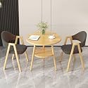 Office Reception Desk and Chair Set, Small Dining Table with Chairs, Business Coffee Leisure Table and Chair Set for Lounge, Living Room, Kitchen, Cafe, Small Spaces
