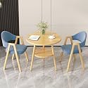 Office Reception Desk and Chair Set, Small Dining Table with Chairs, Business Coffee Leisure Table and Chair Set for Lounge, Living Room, Kitchen, Cafe, Small Spaces