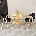 Office Reception Desk and Chair Set, Small Dining Table with Chairs, Business Coffee Leisure Table and Chair Set for Lounge, Living Room, Kitchen, Cafe, Small Spaces