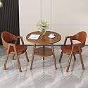 Office Reception Desk and Chair Set, Small Dining Table with Chairs, Business Coffee Leisure Table and Chair Set for Lounge, Living Room, Kitchen, Cafe, Small Spaces