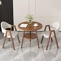 Office Reception Desk and Chair Set, Small Dining Table with Chairs, Business Coffee Leisure Table and Chair Set for Lounge, Living Room, Kitchen, Cafe, Small Spaces