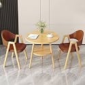 Office Reception Desk and Chair Set, Small Dining Table with Chairs, Business Coffee Leisure Table and Chair Set for Lounge, Living Room, Kitchen, Cafe, Small Spaces