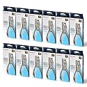 Officemate Single Hole Punch - 5 Sheet Capacity, Nickel Plated Hand Punch, 0.25-Inch Hole Size Paper Puncher, Silver, 12-Pack