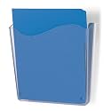 Officemate Vertical Wall File, Letter Size, Durable Unbreakable Plastic Organizer, Mountable Wall or Partition File Holder, Clear (21674)