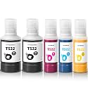 OFFICENTER T522 522 Ink Refill Bottles for ET-2760 ET-4760 ET-2750 ET-2720 ET-3760 ET-2850 ET-15000 ET-2800 ET-4700 ST-4000 ST-2000 ET-3710 ET4810 ET-3850 ET-3750 ET-2803 Printer (2BK C M Y)
