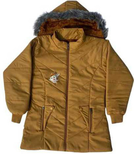 official club girls solid casual jacket