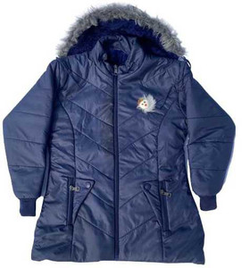 official club girls solid casual jacket