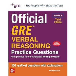 official gre verbal reasoning practice questions vol 1